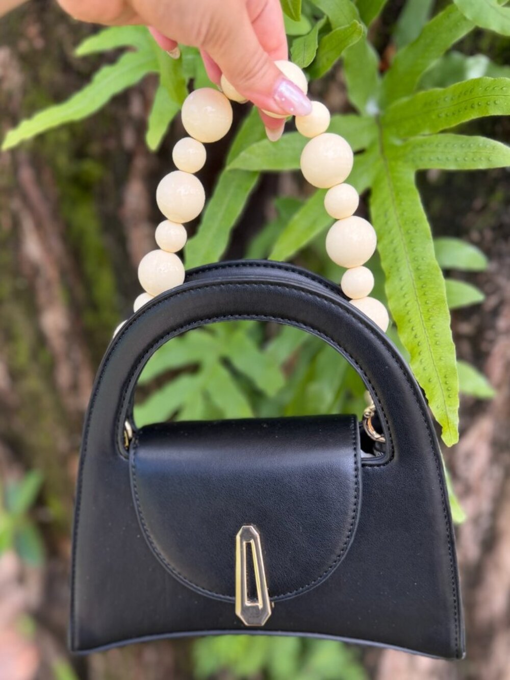Urban Expressions Black Structured Mini Bag